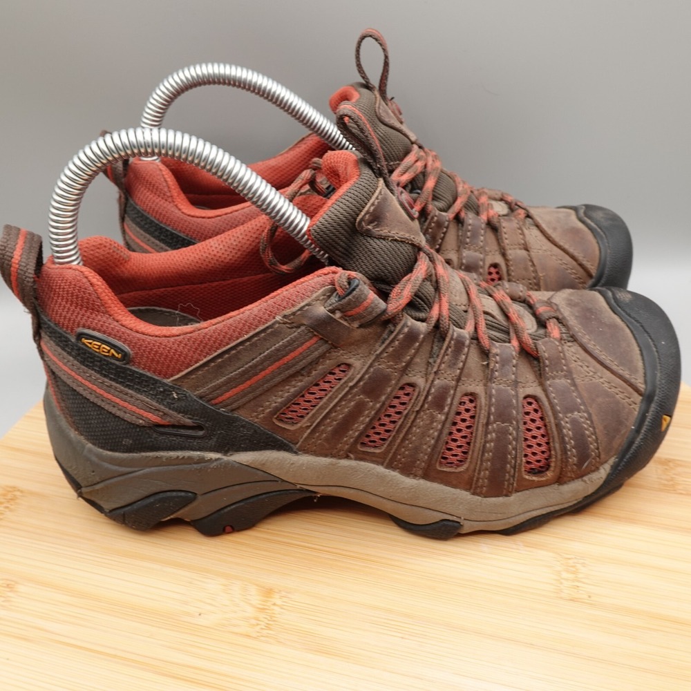 KEEN ESD Utility Shoes‎ Women's 6.5 ASTM F2892-11 Steel Toe Work Shoe Brown - Picture 3 of 9